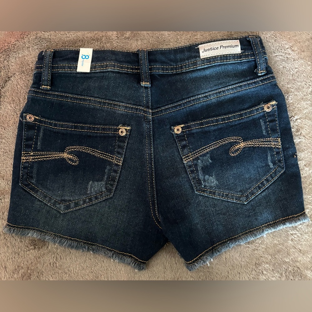 NWT Justice Premium Girls Shorts Size 8 - Picture 2 of 5